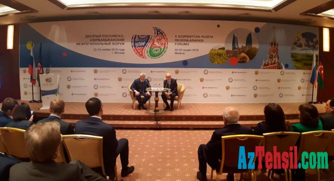 Moskvada 10-cu Rusiya-Azərbaycan Regionlararası Forumu işə başlayıb