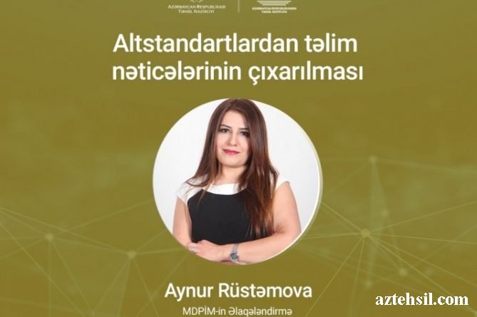 Təhsil İnstitutu “Altstandartlardan təlim nəticələrinin çıxarılması” mövzusunda vebinar təşkil edəcək