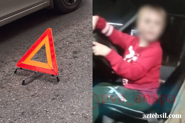 Rusiyada səkkiz yaşlı uşaq sükan arxasına keçib iki maşını vurdu - VIDEO