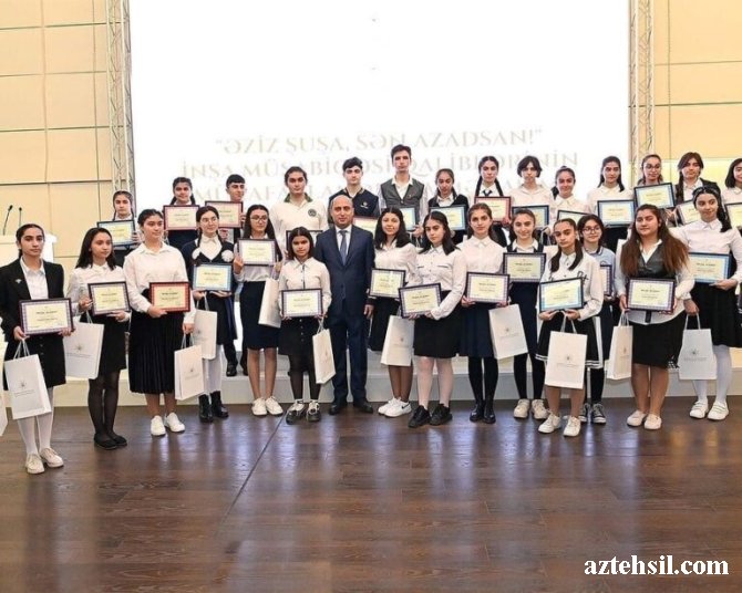 “Əziz Şuşa, sən azadsan!”inşa müsabiqəsinin qalibi -FOTO