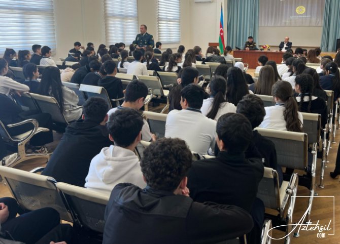 FHN orta məktəblərdə maarifləndirmə tədbirləri keçirilib