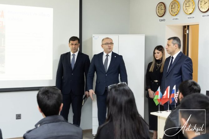 Gəncə Dövlət Peşə Təhsil Mərkəzində təlim keçən müdavimlərlə görüş keçirilib