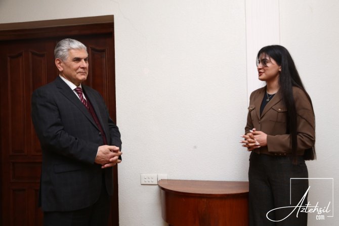 ADPU-da fərqlənən tələbələrlə görüş keçirilib