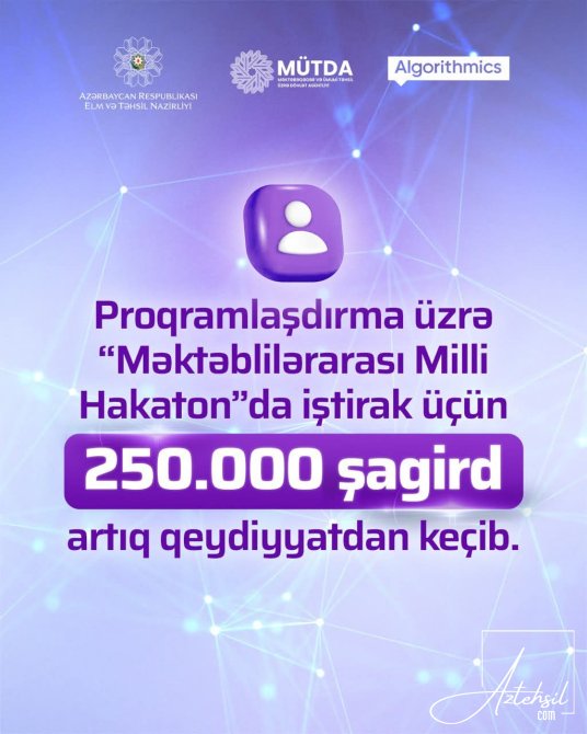 250.000 şagird artıq qeydiyyatdan keçib