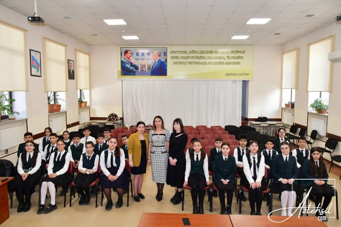 Sumqayıt şəhər Təbiət Elmləri Təmayüllü gimnaziyada layihənin bağlanış mərasimi keçirilib