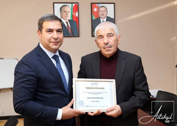 Elçin Kərimov təltif edib