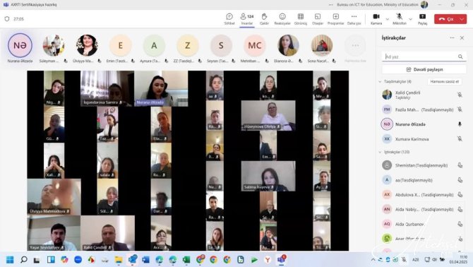 Sertifikasiya imtahanı ilə bağlı onlayn görüş keçirilib