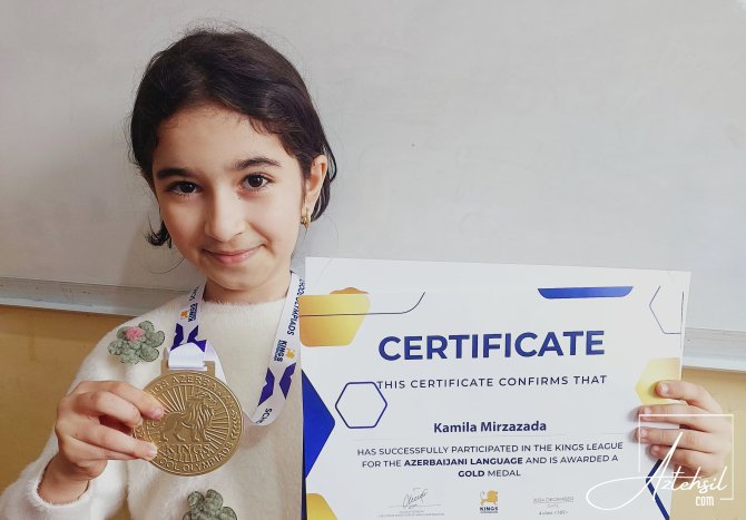 Astara Məktəblisi Qızıl Medal qazanıb