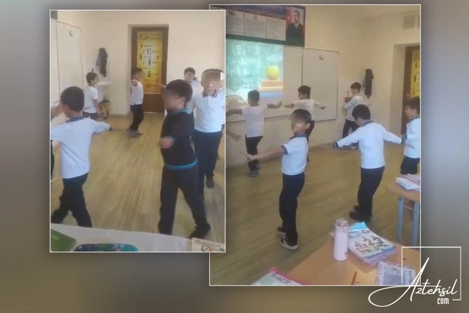 Müəllim 1-ci sinif şagirdlərinin ağzına skoç vurub - araşdırma APARILIR...