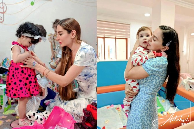 Leyla Əliyeva və Arzu Əliyeva uşaqlar evində