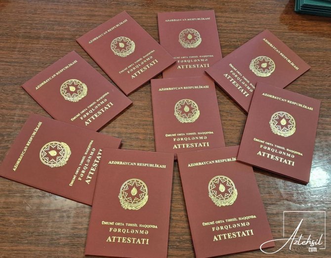 Məzunlara attestatlar təqdim edilib