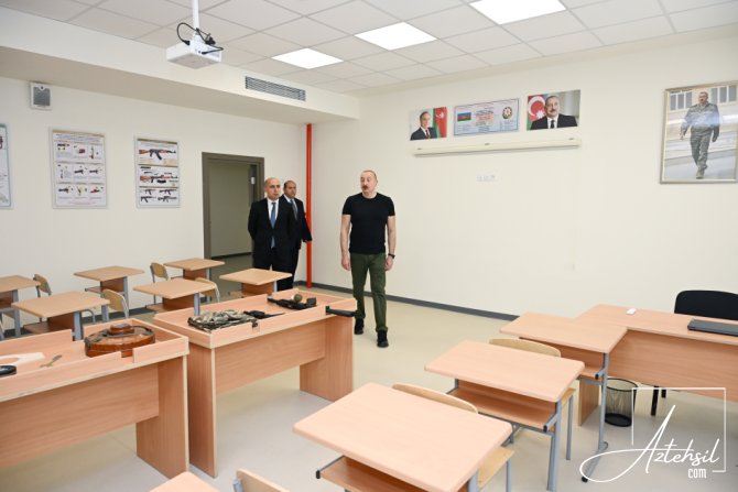 Prezident məktəb açılışında iştirak edib - AĞDAMDA