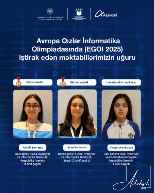 Bu məktəbin qızları  uğura imza ATIB