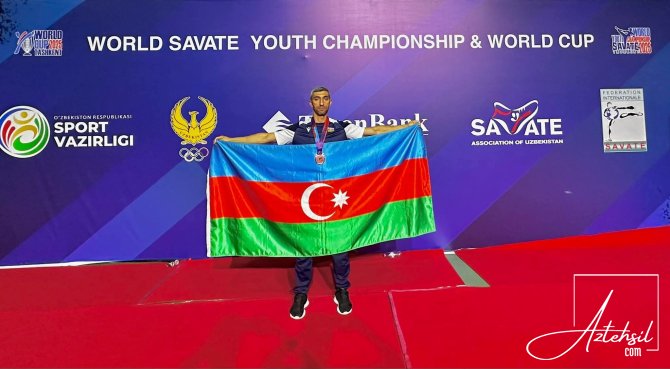 Məşqçi-müəllimi Dünya Kubokunda bürünc medal alıb