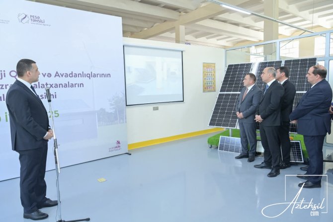 Enerji üzrə yeni emalatxanalar istifadəyə verilib