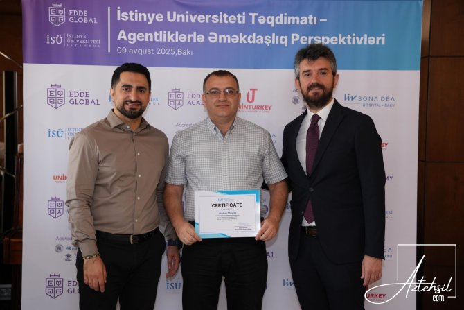 EDDE Global və İstinye Universiteti doktorantura təhsilinilini çatan edib