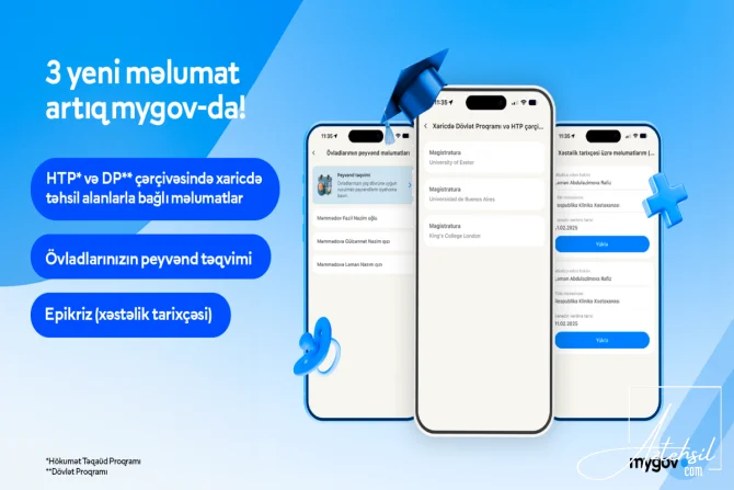 Xaricdə təqaüdlə təhsil alanların məlumatları...- ƏTRAFLI