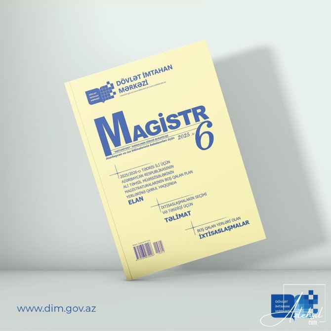 Magistraturaya boş qalan plan yerlərinə qəbul elan edilib