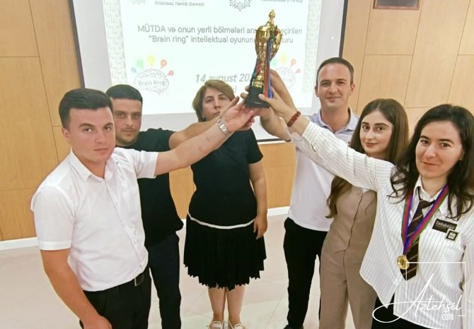 "Brain Ring” intellektual yarışının  yerli mərhələsinin qalibləri  mükafatlandırılıb