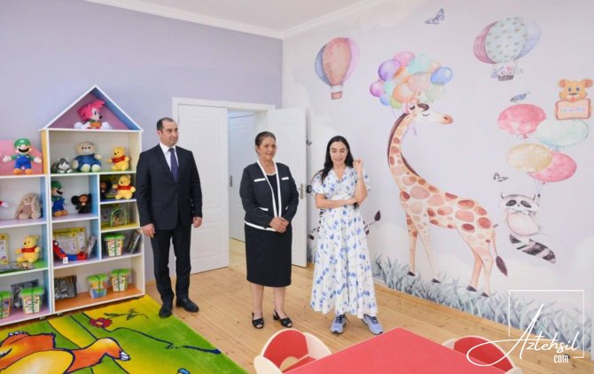Vitse-prezident körpələr evini və uşaq bağçalarının açılışında iştirak edib