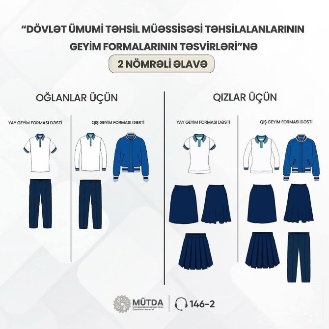 MÜTDA: Məktəbli formalarının əldə edilməsi SƏRBƏSTDİR