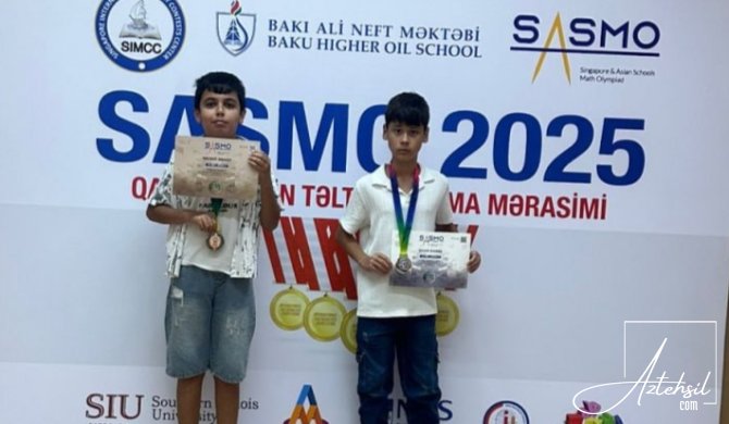 Qubalı şagirdlərdən böyük UĞURU