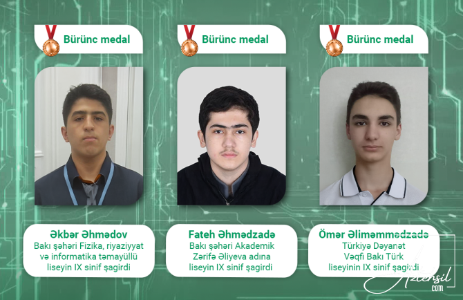 Məktəblilərimiz olimpiadada uğurla çıxış ediblər