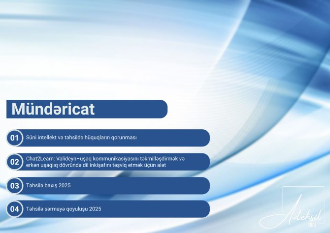 Beynəlxalq Təhsil İcmalı - Sentyabr 2025