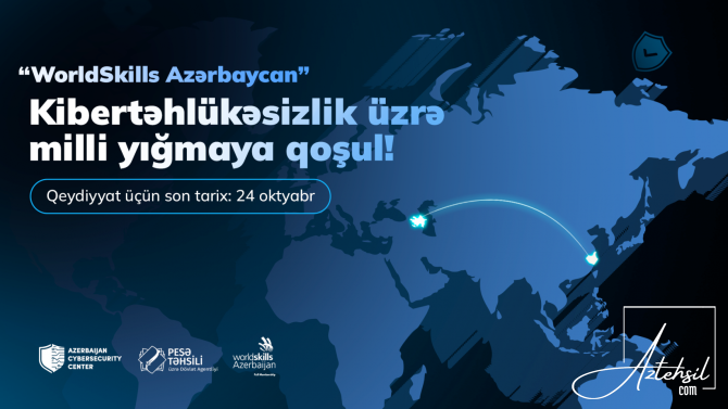 “WorldSkills Şanxay 2026” kibertəhlükəsizlik yarışının milli komanda seçimləri başlayıb