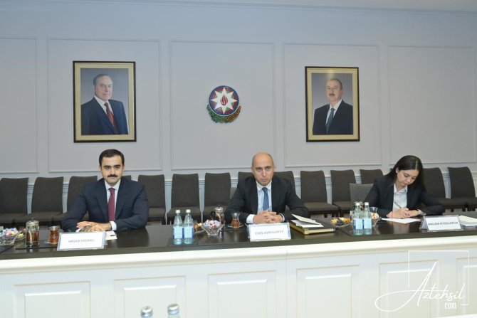 Nazir Çinin təhsil nazirinin müavini Jiangfeng Du ilə görüşüb