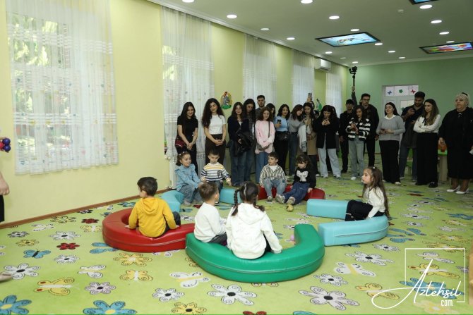 Gənc jurnalistlər Zaqatala Uşaq və Ailələrə Dəstək Mərkəzində olublar