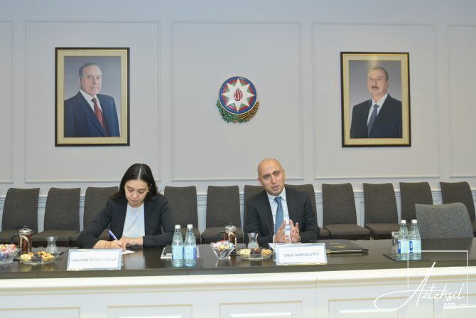 Emin Əmrullayev Fələstinin Azərbaycandakı səfiri ilə görüşüb