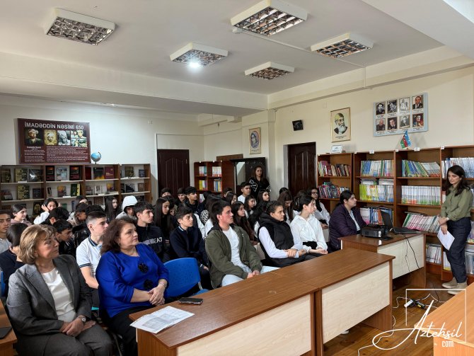 “Məktəblinin hüquq bələdçisi” layihəsi keçirilib