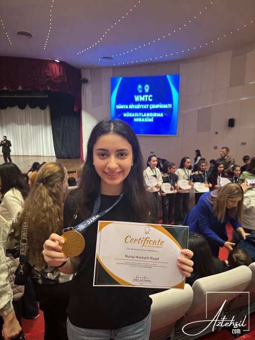 Dünya Riyaziyyat Olimpiadasının azərbaycanlı qalibini siz də TANIYIN